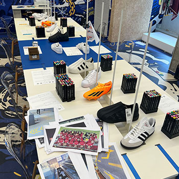 Evénement pour Adidas Roude. Table de création